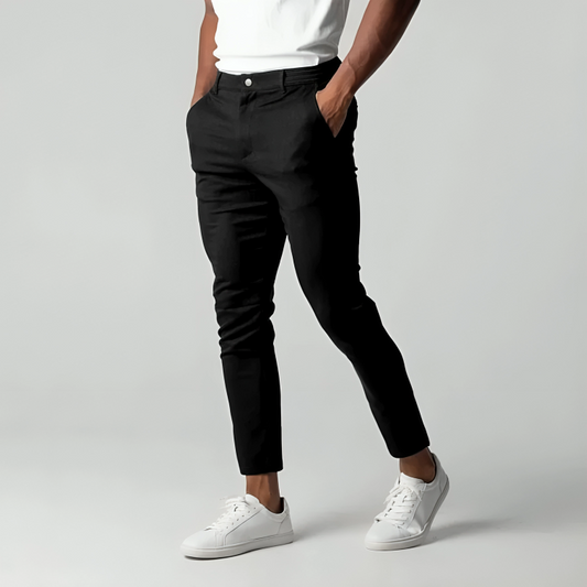 King Shop Pantalons chino extensibles pour hommes