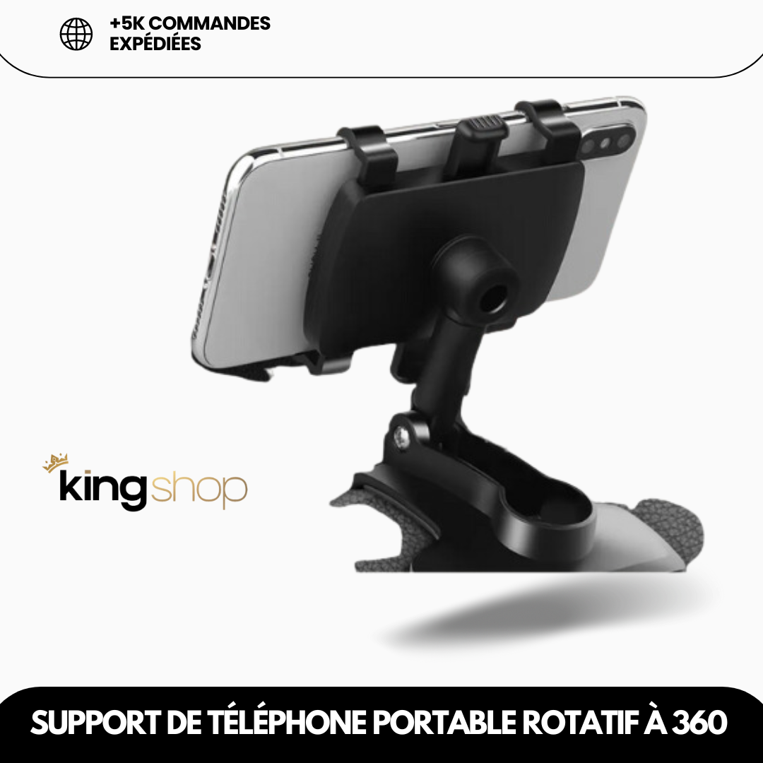 Save Driver - Support téléphone portable universel rotatif à 360°