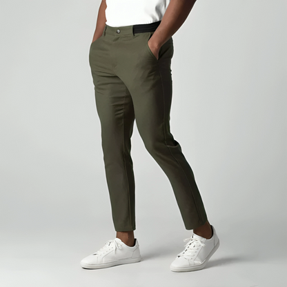 King Shop Pantalons chino extensibles pour hommes